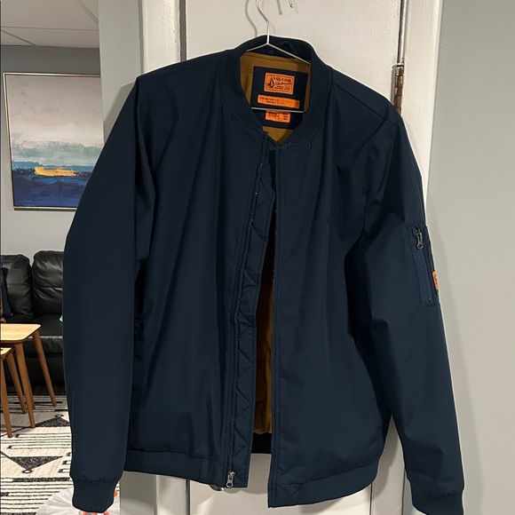 Volcom Workwear Navy Bomber Jacket - Picture 1 of 4